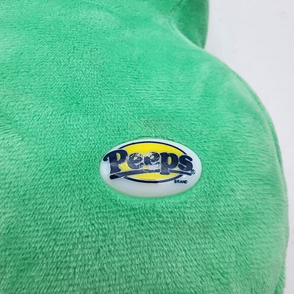 Peeps Green Plush Bunny 13" Super Hero Costume Red Mask Stuffed Animal Toy 2023 - Picture 5 of 8